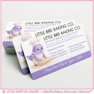 Carte De Visite Papeterie aquarelle de Little Bird Bakery