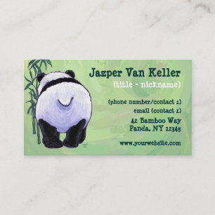 Carte De Visite Papeterie Panda Bear