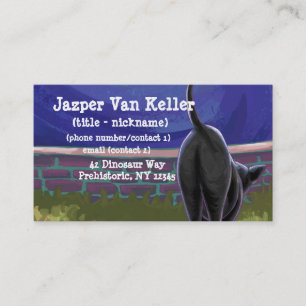 Carte De Visite Papeterie pour chat noir