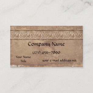 Carte De Visite Papier âgé par manuscrit médiéval vintage