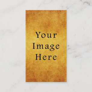 Carte De Visite Papier de parachutage d'or de récolte Vintage