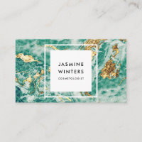 Papier doré marbre turquoise aquarelle chic glamor