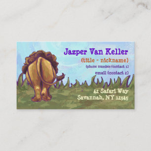 Carte De Visite Papier Lion