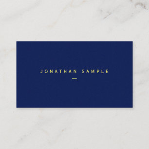 Carte De Visite Papier modèle brillant Bleu Luxe Votre texte perso