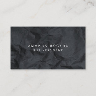 Carte De Visite Papier noir découpé