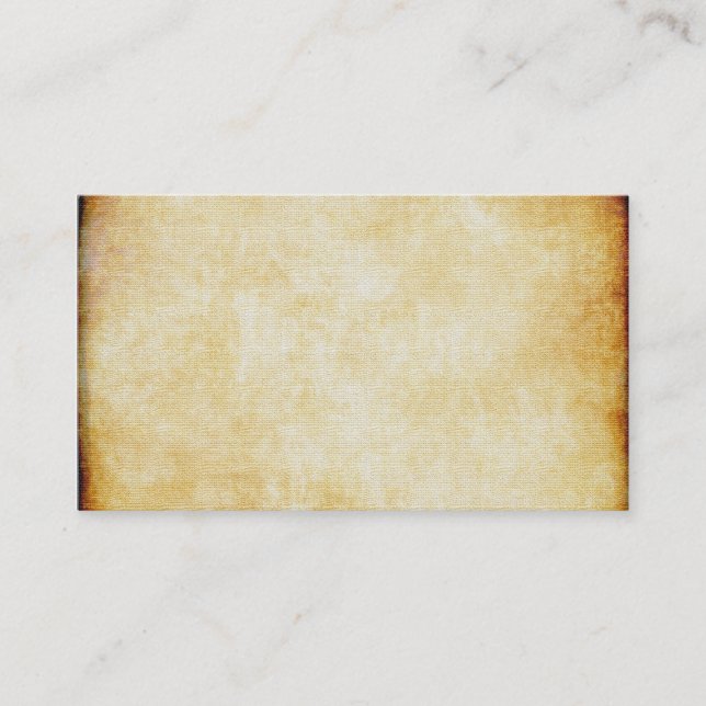 Carte De Visite Papier parcheminé de l'arrière - plan | (Devant)