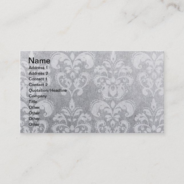 Carte De Visite Papier peint Gris Grunge (Devant)