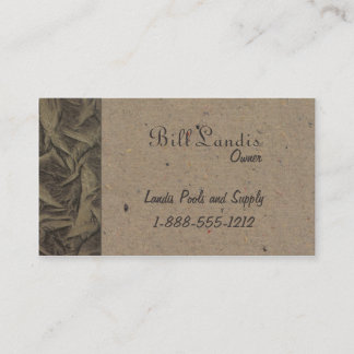 Carte De Visite Papier pressé naturel - brun naturel