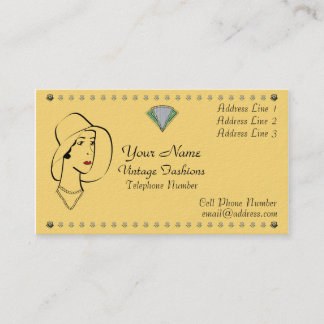 Carte De Visite Papier standard Vintage