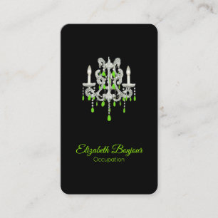 Carte De Visite PAPIER / TAILLE / FORME DU Lustre de nuit -