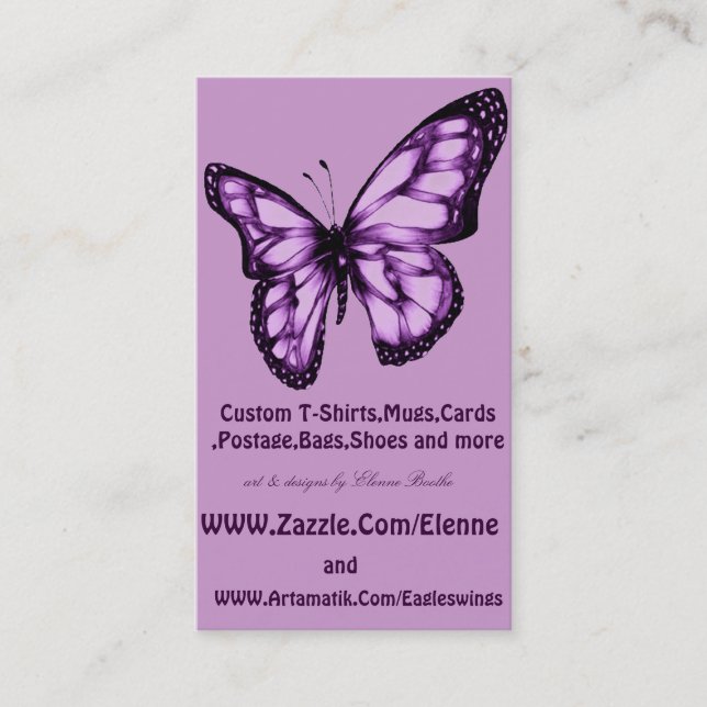 Carte De Visite Papillon__ (Devant)