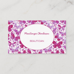 Carte de visite papillon
