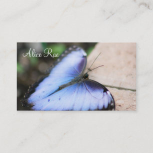 Carte De Visite Papillon bleu
