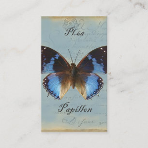 Carte De Visite Papillon bleu