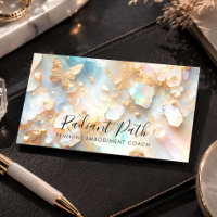Papillon de coaching de vie en Opale Moonstone élé