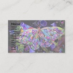 Carte De Visite Papillon de jardin secret