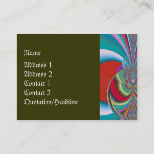 Carte De Visite Papillon de printemps, explosion de couleurs abstr