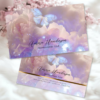 Carte De Visite Papillon Ethereal Peony