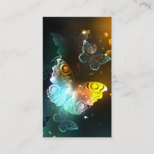 Carte De Visite Papillon lumineux et papillons de nuit