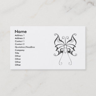 Carte De Visite papillon-tatouage-vecteur-1, Nom, Adresse 1, Ajout