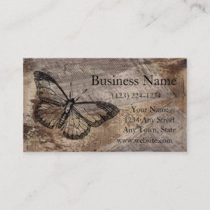 Carte De Visite Papillon Vintage