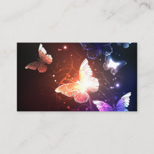 Carte De Visite Papillons de nuit lumineux