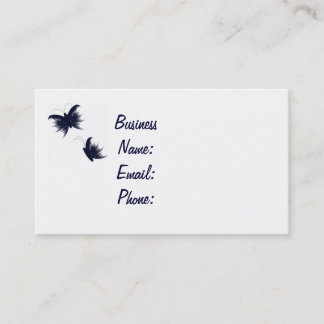 Carte De Visite papillons plumeux