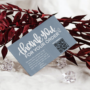 Carte De Visite Paquet Merci client Insérer un coupon de code QR