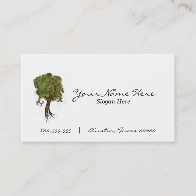 Carte de visite "par arbre" (Devant)