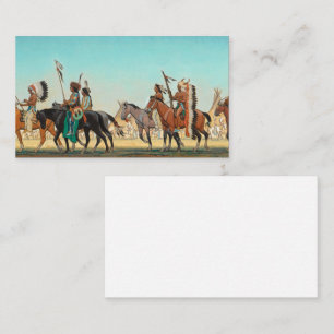 Carte De Visite Parade des guerriers par Maynard Dixon