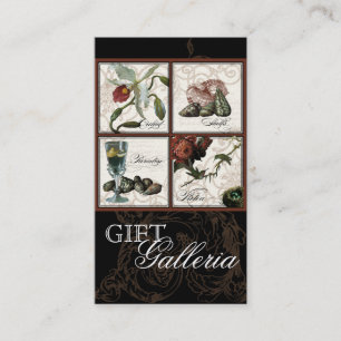 Carte De Visite Paradise Shells Black Cream - Boutique cadeaux Aff