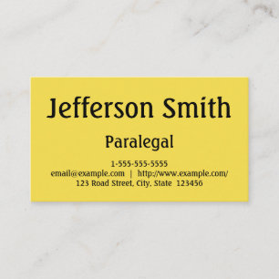 Carte de visite parajuridique minimal et élément
