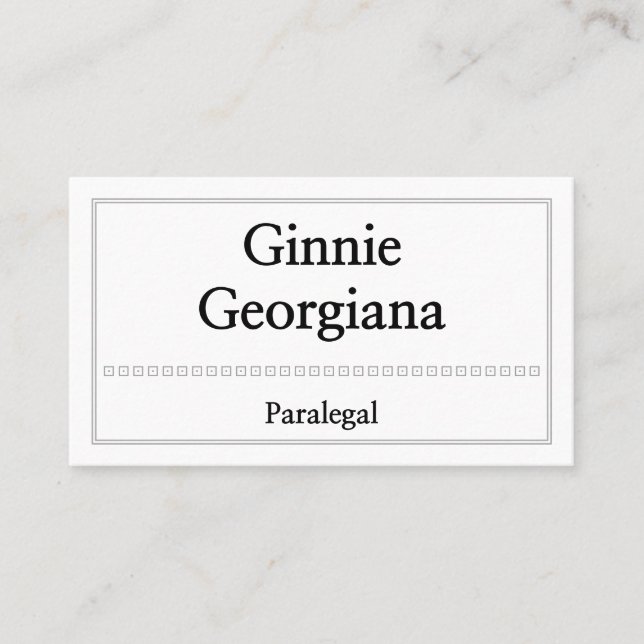 Carte de visite parajuridique simple et propre (Devant)
