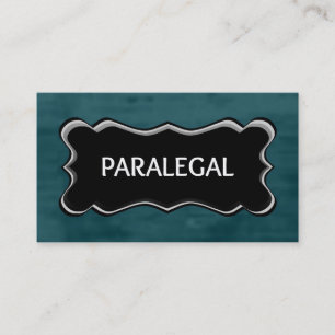 Carte De Visite Paralegal Élégant Nom Plaque