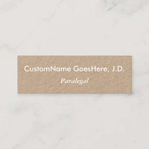 Carte de visite paralégal minimaliste