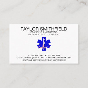 Carte de visite paramédic Cross Professional
