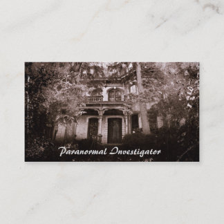 Carte de visite paranormal HauntedHouse
