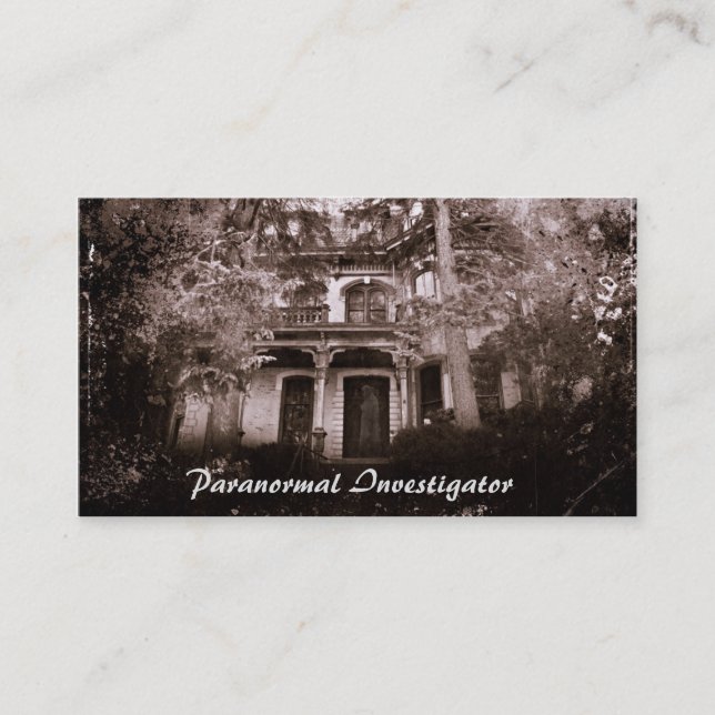Carte de visite paranormal HauntedHouse (Devant)