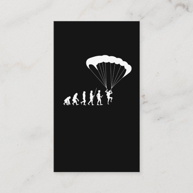 Carte De Visite Parapente de loisir sportif Skydiving Evolution (Devant)