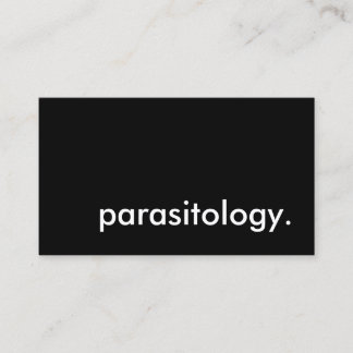 Carte De Visite parasitologie