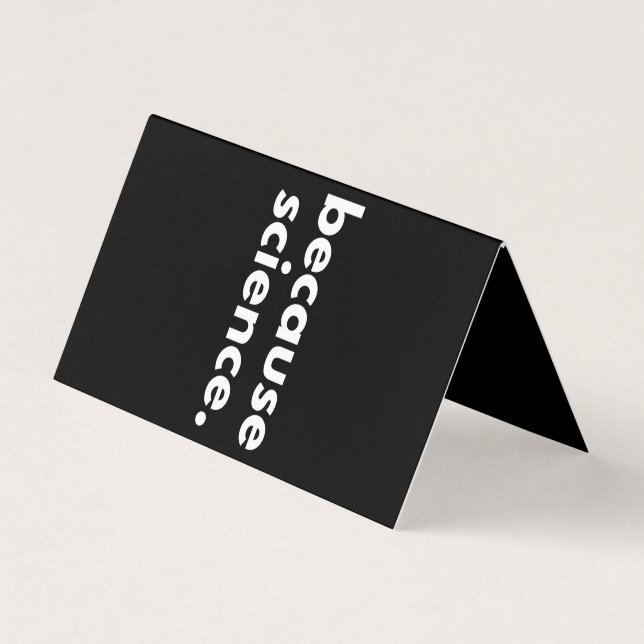 Carte De Visite Parce que la science (Devant)