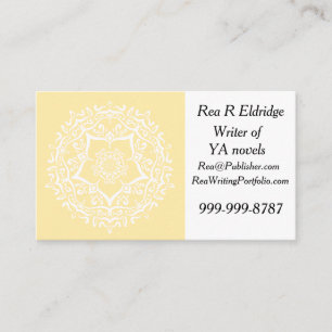 Carte De Visite Parchment Mandala