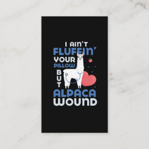 Carte De Visite Paredic Alpaca Infirmière soignante Trauma EMT