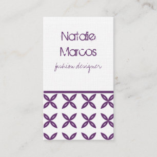 Carte de visite parfaitement tendance, Violet