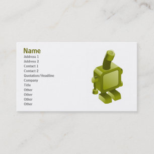 Carte De Visite Parfois les robots obtiennent le modèle triste de