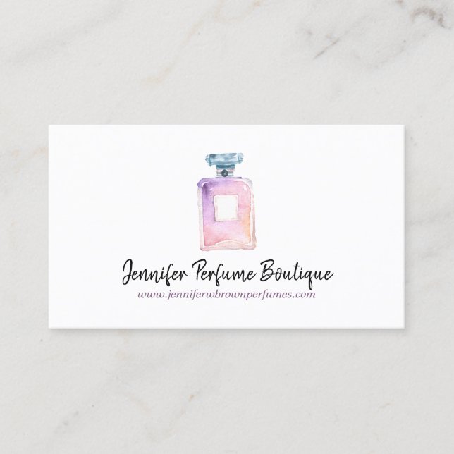 Carte De Visite Parfum rose violet Essentialoil Aromathérapeutique (Devant)