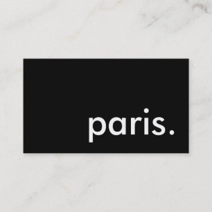 Carte De Visite paris.