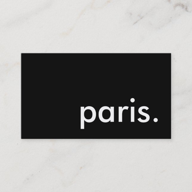 Carte De Visite paris. (Devant)