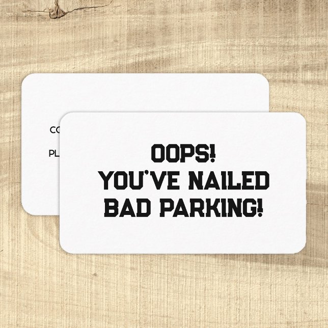 Carte De Visite Parking incorrect (Créateur téléchargé)