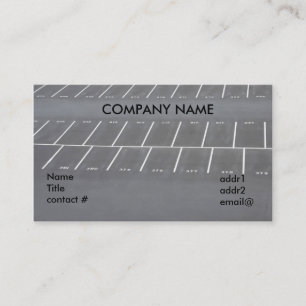 Carte De Visite parking vide
